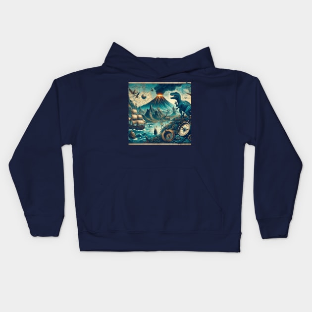 Jules Verne sci fi . Kids Hoodie by Canadaman99